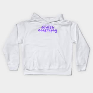 Majoring in Jewish Geography - Purple Kids Hoodie